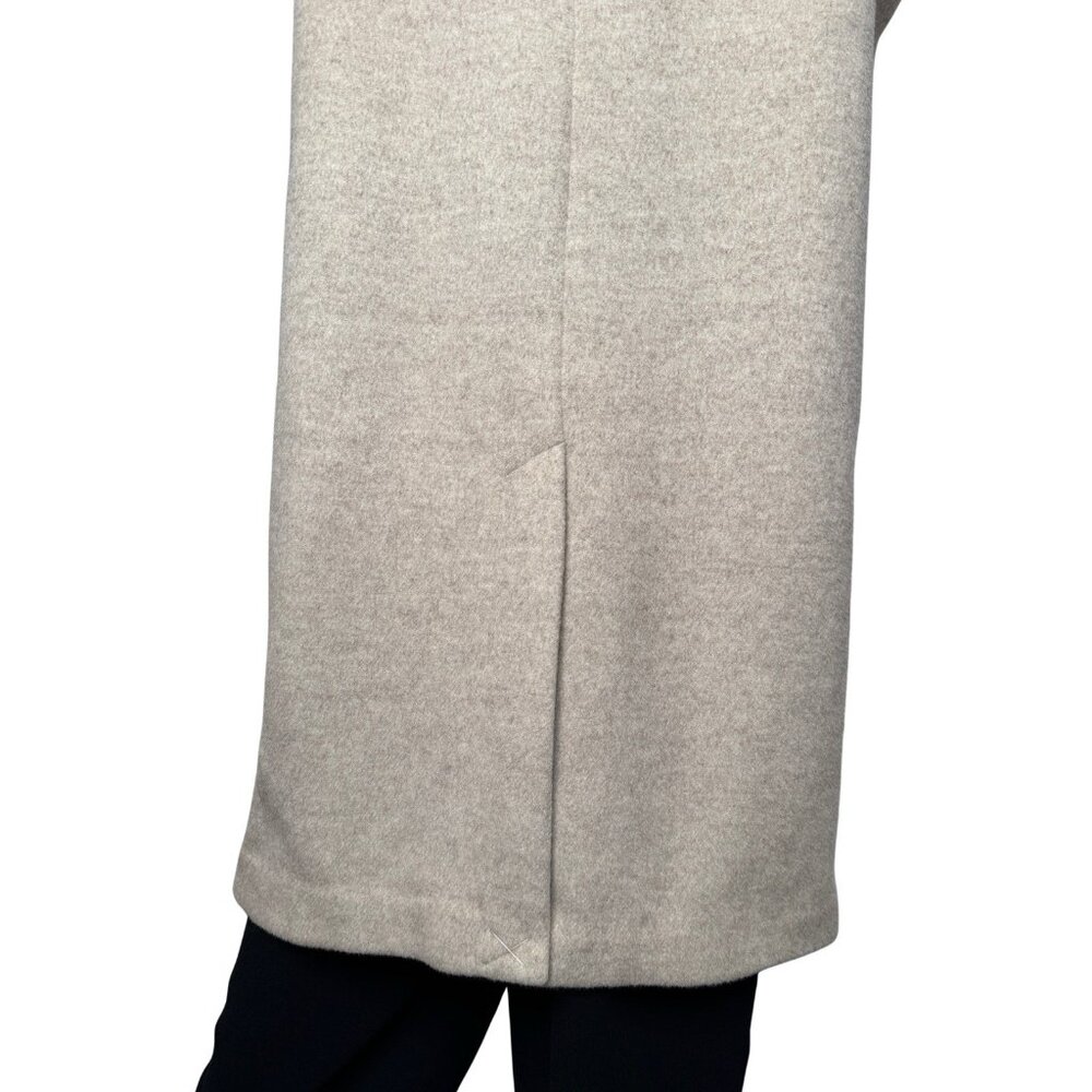 New Reformation Wool Coat Size M Wrap Beige Neutral - Picture 5 of 12